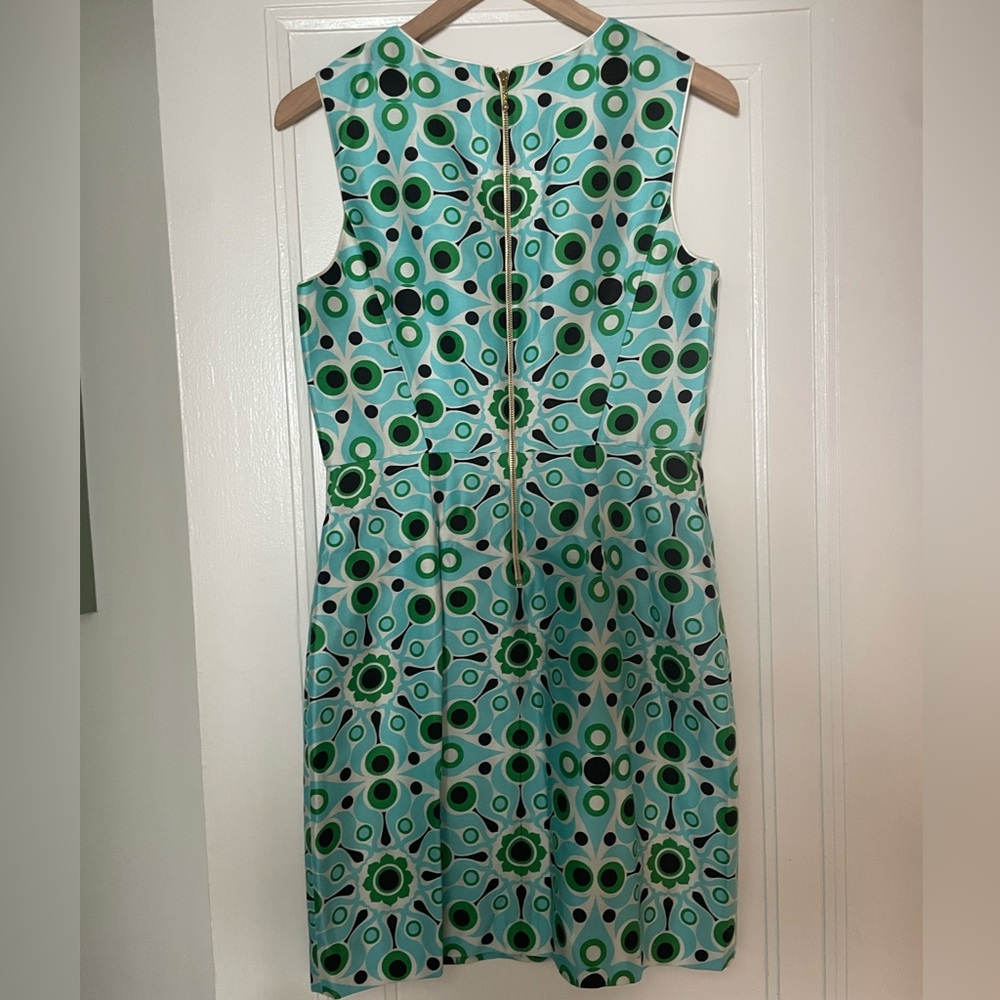 Kate Spade Blue and Green Patterned Sheath Mariam Dress - Picture 5 of 6
